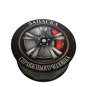 Набір шоколадних цукерок Унікальна цукерка в дерев'яному подарунковому боксі №203 "Запаска справжнього чоловіка" 965 г цукерок (2024-203)