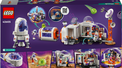 Zestaw klocków Lego Friends Stacja kosmiczna i rakieta 981 część (42605)
