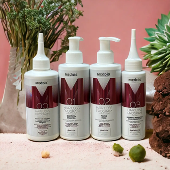 Набор против выпадения волос Meddis Hair Loss Program Energizing (пилинг, шампунь, маска, сыворотка)