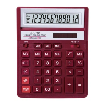 Калькулятор Rebell, 12 разрядный, бухгалтерский, Красный, (BDC-712Rd)