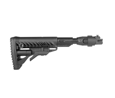 Приклад FAB Defense M4 с амортизатором складной для AK 47 полимер черный