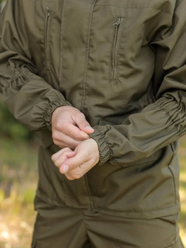 Костюм мужской демисезонный Undolini Горка Олива Рип-стоп 52 р UND брюки куртка с капюшоном водонепроницаемый и ветронепродуваемый повседнывный