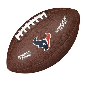 Мяч для американского футбола Wilson NFL Houston Texans размер 9 композитная кожа (WTF1748XBHU)