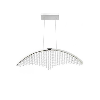 Люстра підвісна світлодіодна HOROZ ELECTRIC "VOYAGER-18" 18W LED 4000К (нейтральне світло), хром