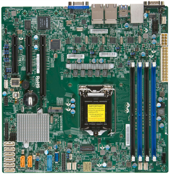Материнская плата Supermicro MBD-X11SSH-LN4F-O (s1151, Intel C236, PCI-Ex16)