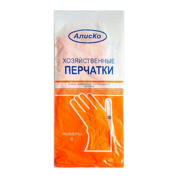 Перчатки для уборки резиновые Latexs размер S