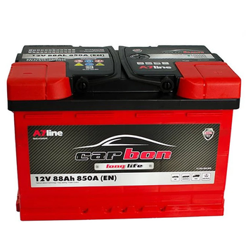 Акумулятор автомобільний CARBON 88 Ah/12V Euro (CRB88-00)