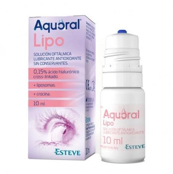 Krople dla oczu Esteve Aquoral Lipo Ophthalmic Solution Antioxidant Lubricant 10 ml (8470001881274)