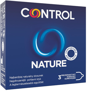 Презервативи Control Nature ергономічні з натурального латексу 3 шт (8411134146809)