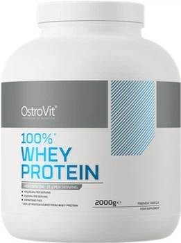 Сироватковий протеїн OstroVit 100% Whey Protein порошок 2000 г Французька ваніль (5903933910352)