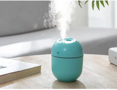 Ультразвуковой увлажнитель воздуха Humidifier 180 мл аромадиффузор с подсветкой Голубой