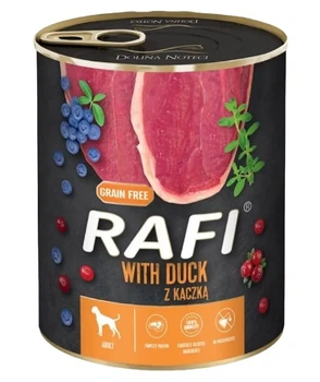 Влажный корм для собак Dolina Noteci Rafi Cans Adult with Duck с уткой, голубикой и клюквой 800 (г)