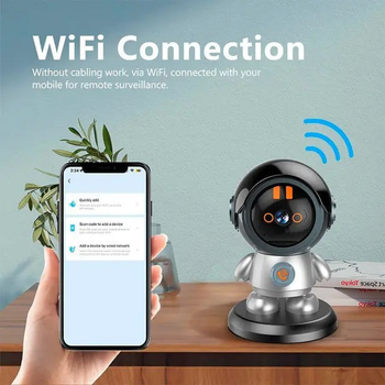 Поворотная беспроводная IP-камера для домашней безопасности Wi-Fi видеоняня 2K