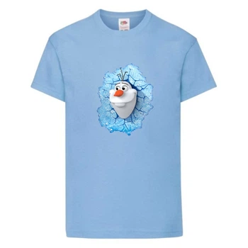 Футболка детская Холодное сердце 002 (Frozen) голубая (FRH lbl 002) 116 см