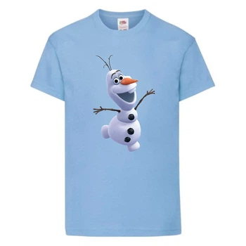 Футболка детская Холодное сердце 001 (Frozen) голубая (FRH lbl 001) 116 см