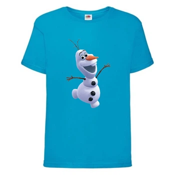 Футболка детская Холодное сердце 001 (Frozen) синяя (FRH blu 001) 104 см