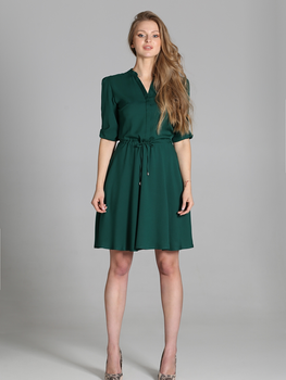Плаття міні жіноче Lanti Suk156 38 Зелене (5904252710265)