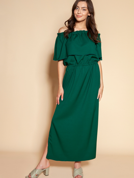 Sukienka letnia damska długa Lanti Suk200 One Size Zielona (5904252717264)