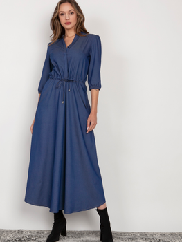 Плаття максі жіноче Lanti SUK205 34 Синє (5904252721377)