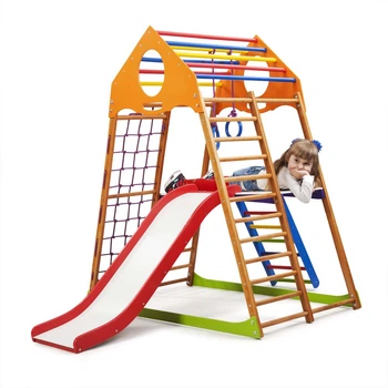 Дитячий спортивний комплекс для дому SportBaby KindWood Plus 2
