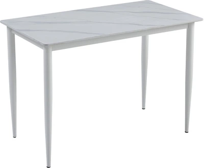 Стол керамический нераскладной Vetro Mebel ТМ-110 Белый Мрамор матовый (TM-110-white-marble)