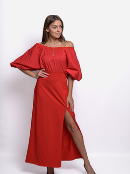 Sukienka maxi damska MODAGI A31 S/M Czerwona (5904996501136)