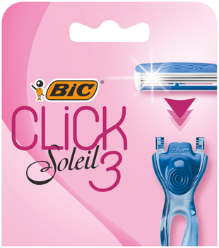 Змінні картриджі для гоління жіночі BIC Click Soleil 3 Pink 4 шт (3086123644908)