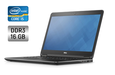 Ультрабук Б-клас Dell Latitude E7440 / 14" (1920x1080) IPS / Intel Core i5-4300U (2 (4) ядра по 1.9 - 2.9 GHz) / 16 GB DDR3 / 360 GB SSD / Intel HD Graphics 4400 / WebCam б/в