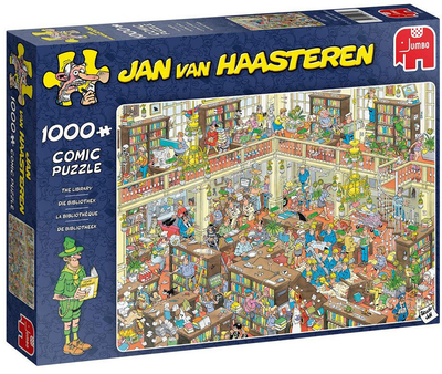 Puzzle Jumbo Biblioteka 1000 elementów (8710126190920)