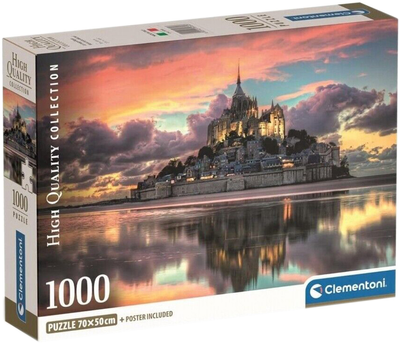 Puzzle Clementoni Compact Le Magnifique Mont Saint-Michel 1000 elementów (8005125397693)
