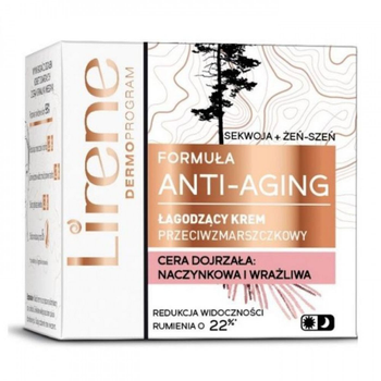 Крем для обличчя Lirene Formula Anti-Aging Soothing Cream Sequoia & Ginseng 50 мл (5900717761612)