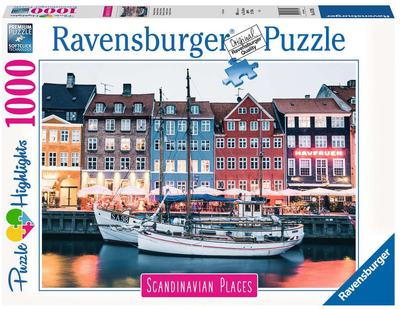 Puzzle Ravensburger Skandynawskie miasto 1000 elementów (4005556167395)