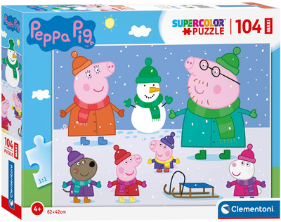 Puzzle Clementoni Maxi Świnka Peppa 104 elementy (8005125237524)