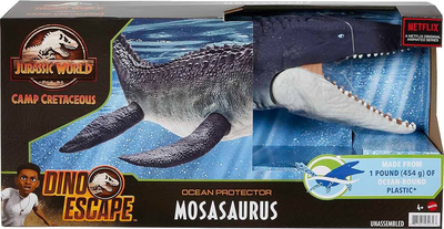 Динозавр Мозазавр Mattel Jurassic World Dominion Ocean Protector Mosasaurus (0194735068388)