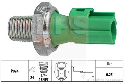 Датчик давления масла EPS 1800146 Ford Connect, Transit, Fiesta, Focus, C-Max, B-Max, Courier, Mondeo, S-Max, Galaxy, Kuga, Ecosport; Mazda 6, 3; Volvo C30 LF0118501, 1116647, 1226188