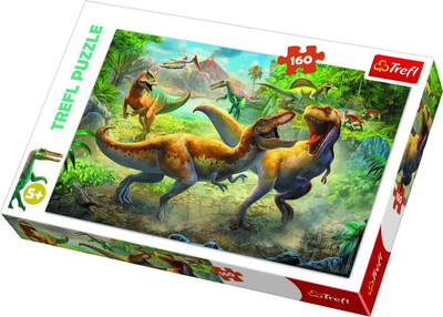 Puzzle Trefl Walczące Tyranozaury 160 elementów (5900511153606)