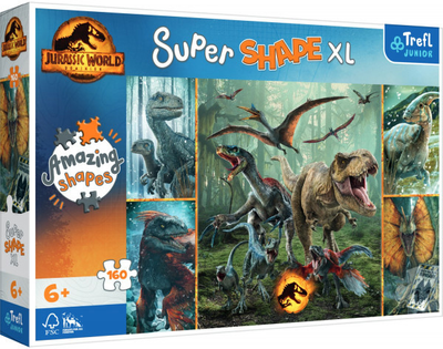 Puzzle Trefl Niezwykłe dinozaury 160 elementów (5900511500264)