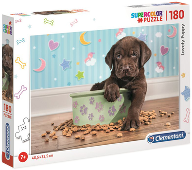 Puzzle Clementoni Lovely Puppy 180 elementów (8005125297542)