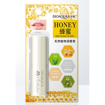 Бальзам для губ Bioaqua Honey Lip Balm, з екстрактом меду, 4 г