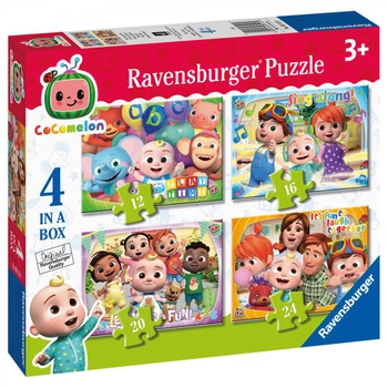 Zestaw puzzle Ravensburger 4w1 Cocomelon 72 elementy (4005556031139)