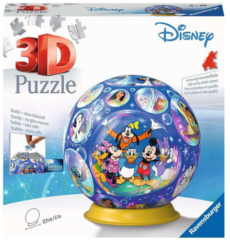 3D Puzzle Ravensburger Kula Disney Characters 72 elementy (4005556115617)