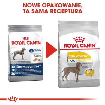 Сухий корм Royal Canin Maxi Dermacomfort для собак великих порід схильних до подразнення шкіри старше 15 місяців 3 кг (3182550773850)