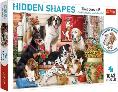 Puzzle Trefl Hidden Shapes Psia zabawa 1043 elementy (5900511106756)