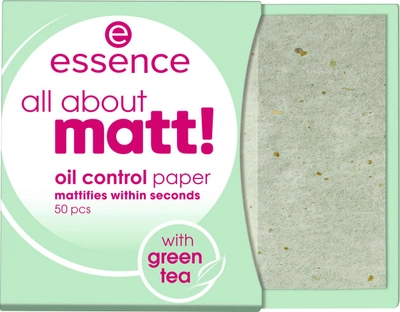 Papierowe chusteczki matujące Essence Cosmetics All About Matt! Papeles Matificantes 50 stz (4059729271310)