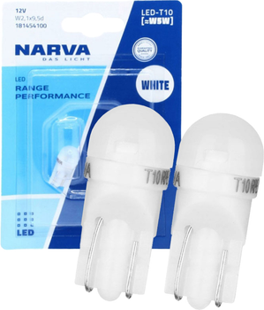 Автолампы Narva LED Range Performance 12V 0.36W T10 W5W 6000K 2 шт White (NV 18145.B2)