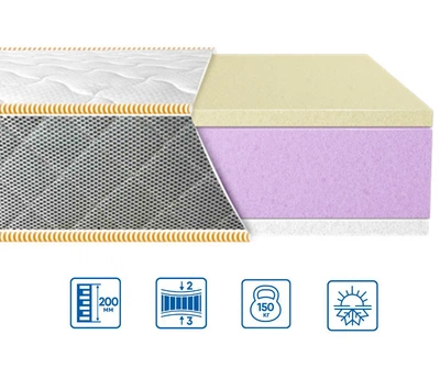 Матрас ортопедический EUROSLEEP ULTRA Memory 140x200 см