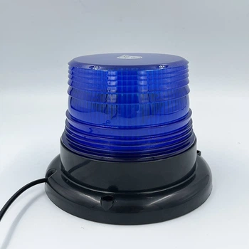 LED Мигалка на крышу на магните от прикуривателя Проблесковый маячок Стробоскопы / 24Led Синий