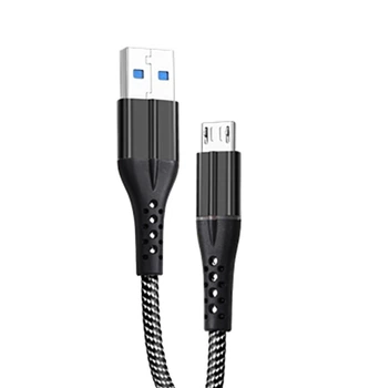Кабель Grunhelm USB-MicroUSB, 2.1А 1м чорний (GMC-02MLB)