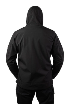 Тактична куртка SMILO soft shell black, XXXL, Softshell