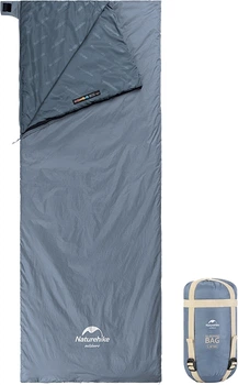 Спальник сверхлегкий Naturehike Ultralight LW180 NH21MSD09 15°C p-p XL правый Серо-синий (6927595777978-R)